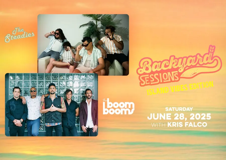 Backyard Sessions poster, June 28 2025, with Kris Falco