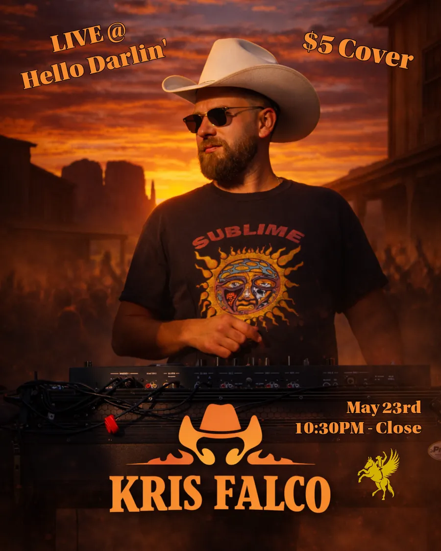 Kris Falco live at Hello Darlin' poster